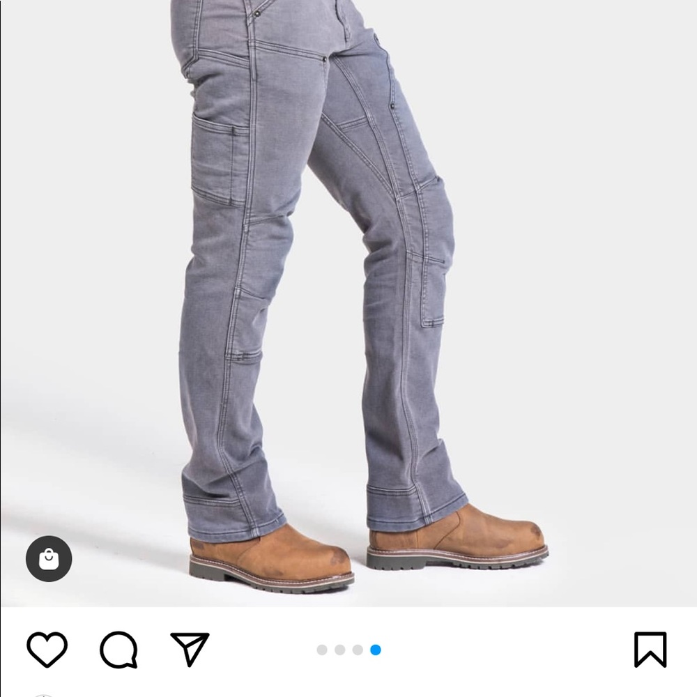 Dovetail Workwear Britt Utility Pants in Grey